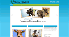 Desktop Screenshot of farmersvilleveterinaryclinic.com
